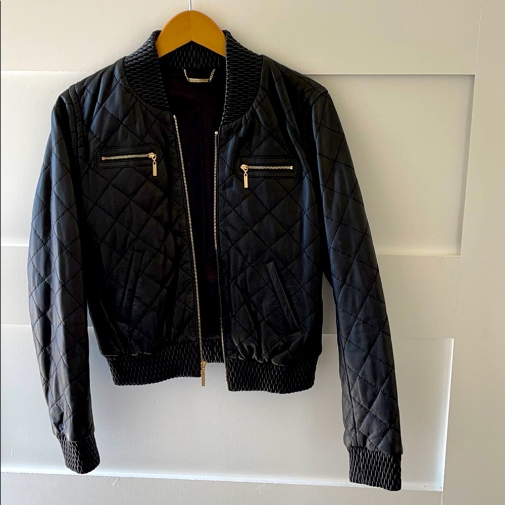 Marciano Jenna leather bomber jacket